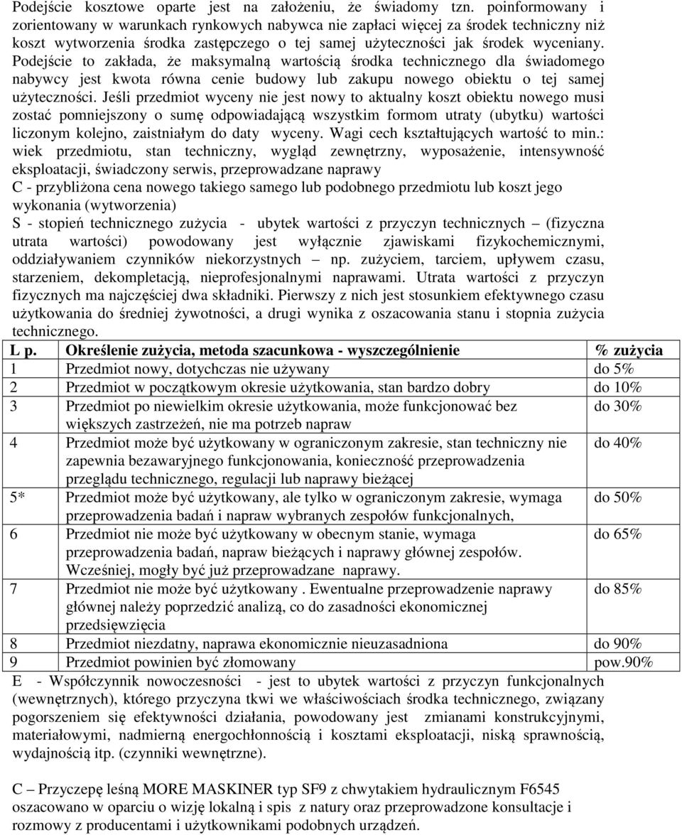 Podejście to zakłada, że maksymalną wartością środka technicznego dla świadomego nabywcy jest kwota równa cenie budowy lub zakupu nowego obiektu o tej samej użyteczności.