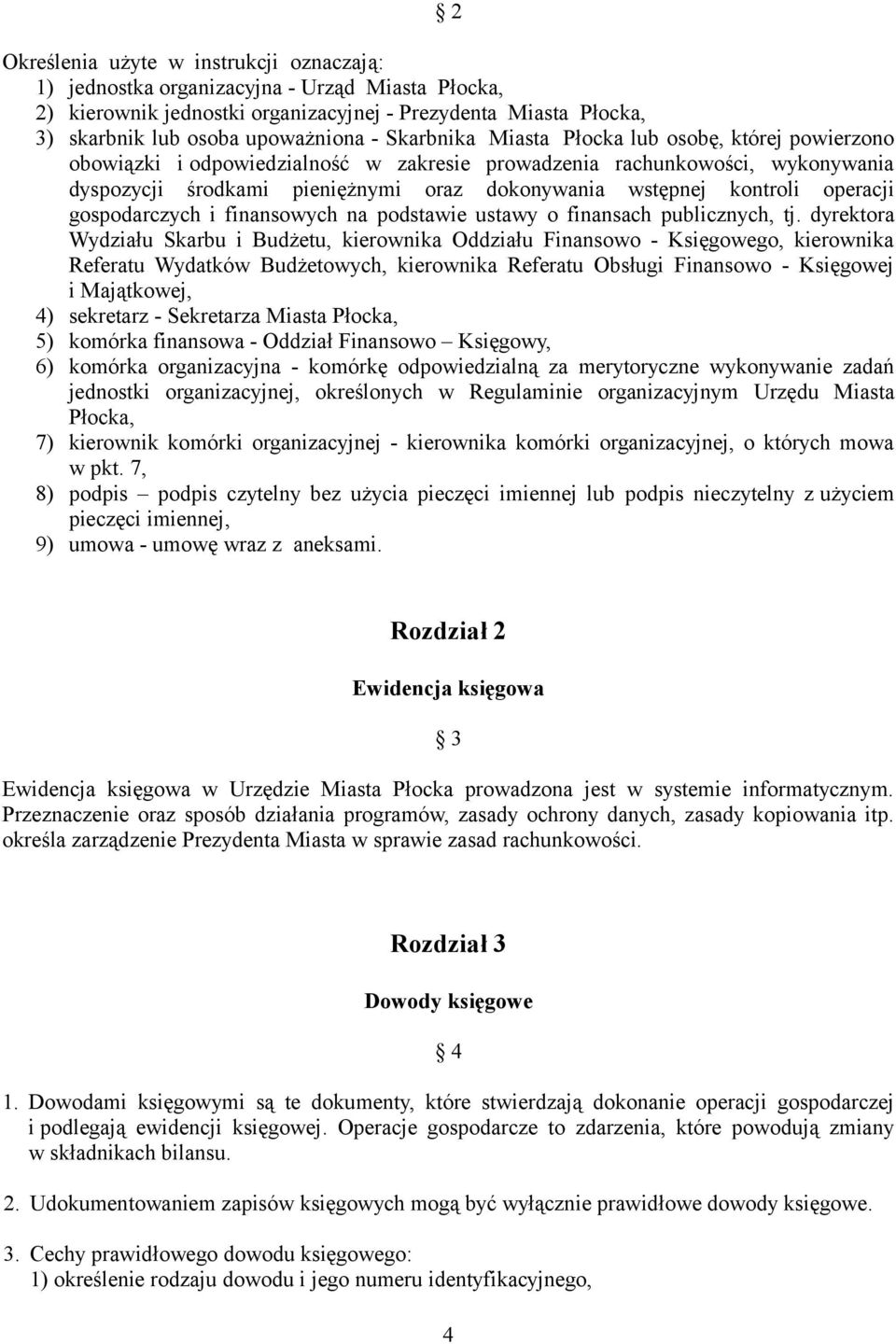 operacji gospodarczych i finansowych na podstawie ustawy o finansach publicznych, tj.