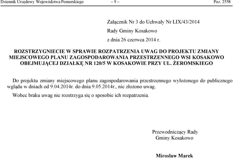 120/5 W KOSAKOWIE PRZY UL.