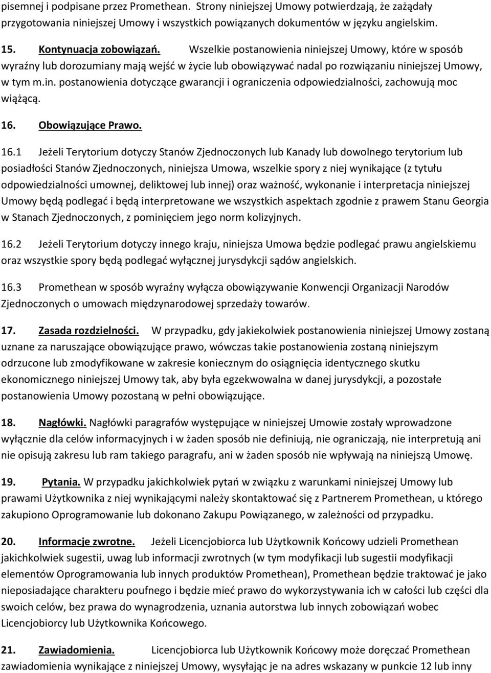 16. Obowiązujące Prawo. 16.
