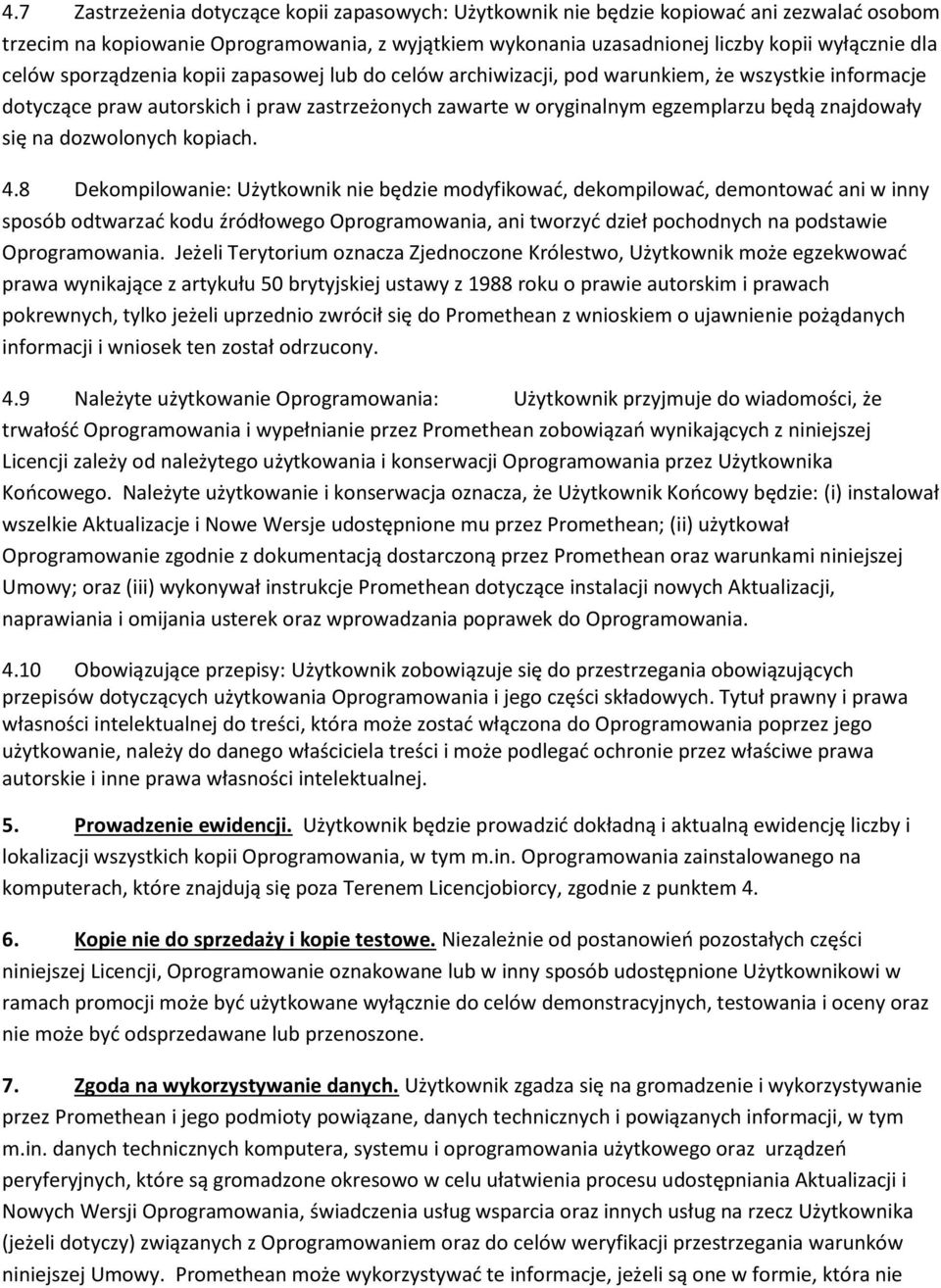 się na dozwolonych kopiach. 4.