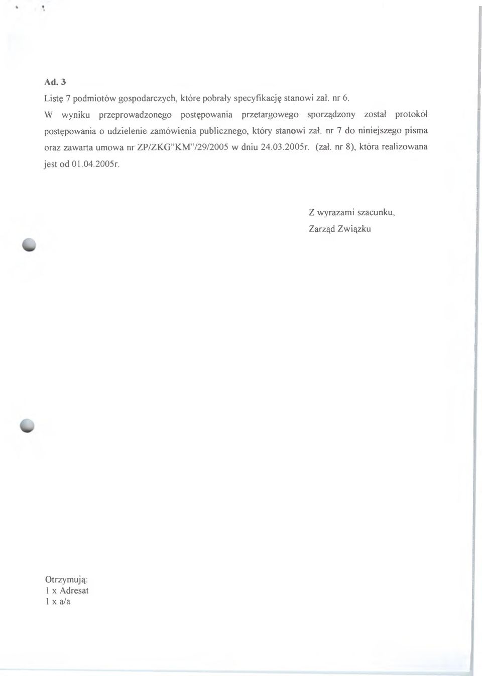 zamówienia publicznego, który stanowi zał.