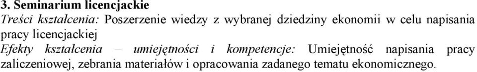 kształcenia umiejętności i kompetencje: Umiejętność napisania pracy