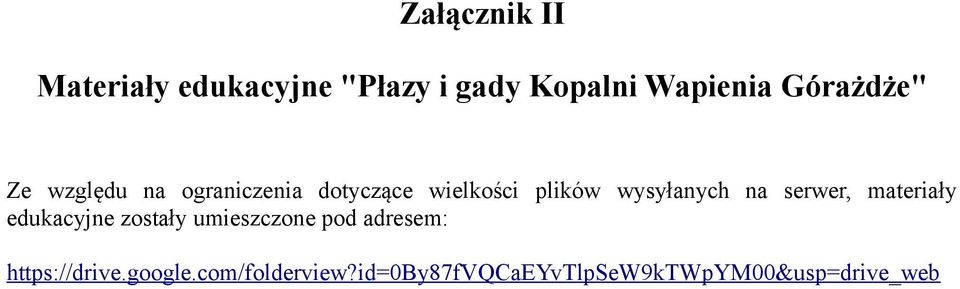 wysyłanych na serwer, materiały edukacyjne zostały umieszczone pod