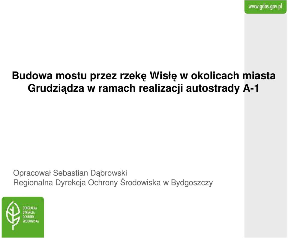 autostrady A-1 Opracował Sebastian Dąbrowski