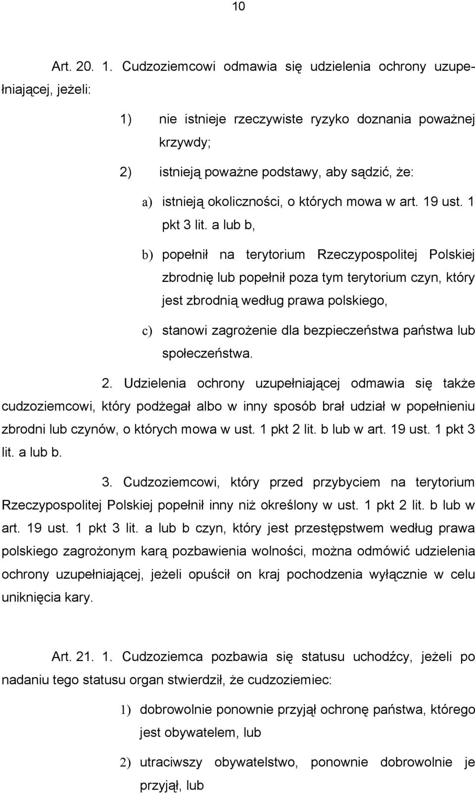 okoliczności, o których mowa w art. 19 ust. 1 pkt 3 lit.