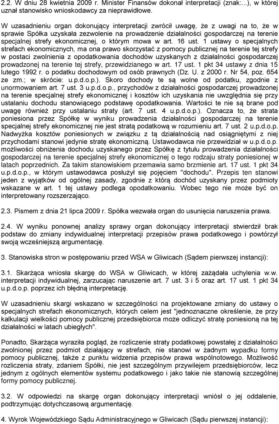 ekonomicznej, o którym mowa w art. 16 ust.