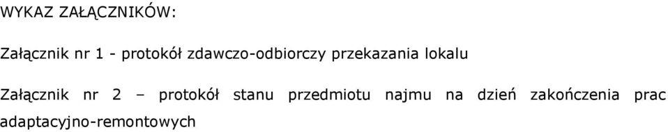 Załącznik nr 2 protokół stanu przedmiotu