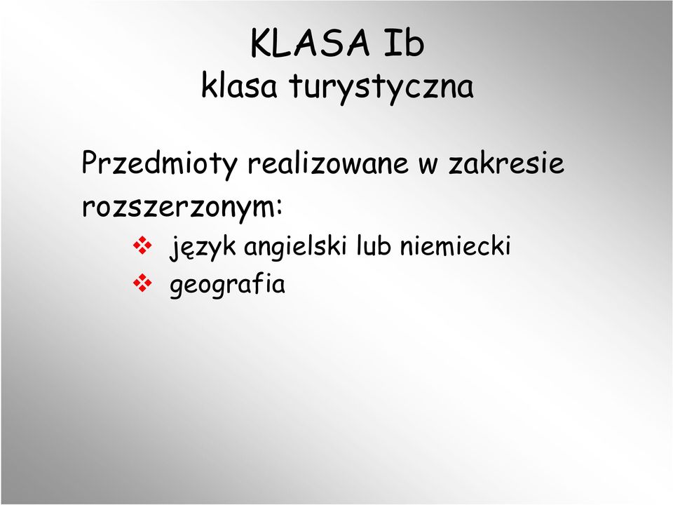 zakresie rozszerzonym: język