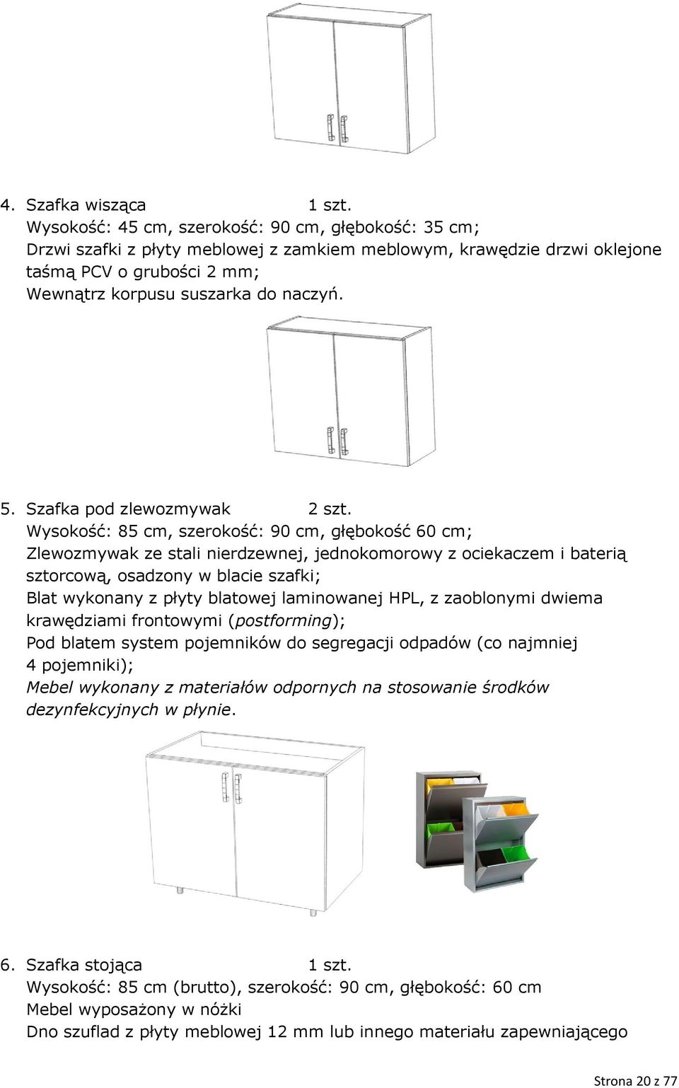 Szafka pod zlewozmywak 2 szt.