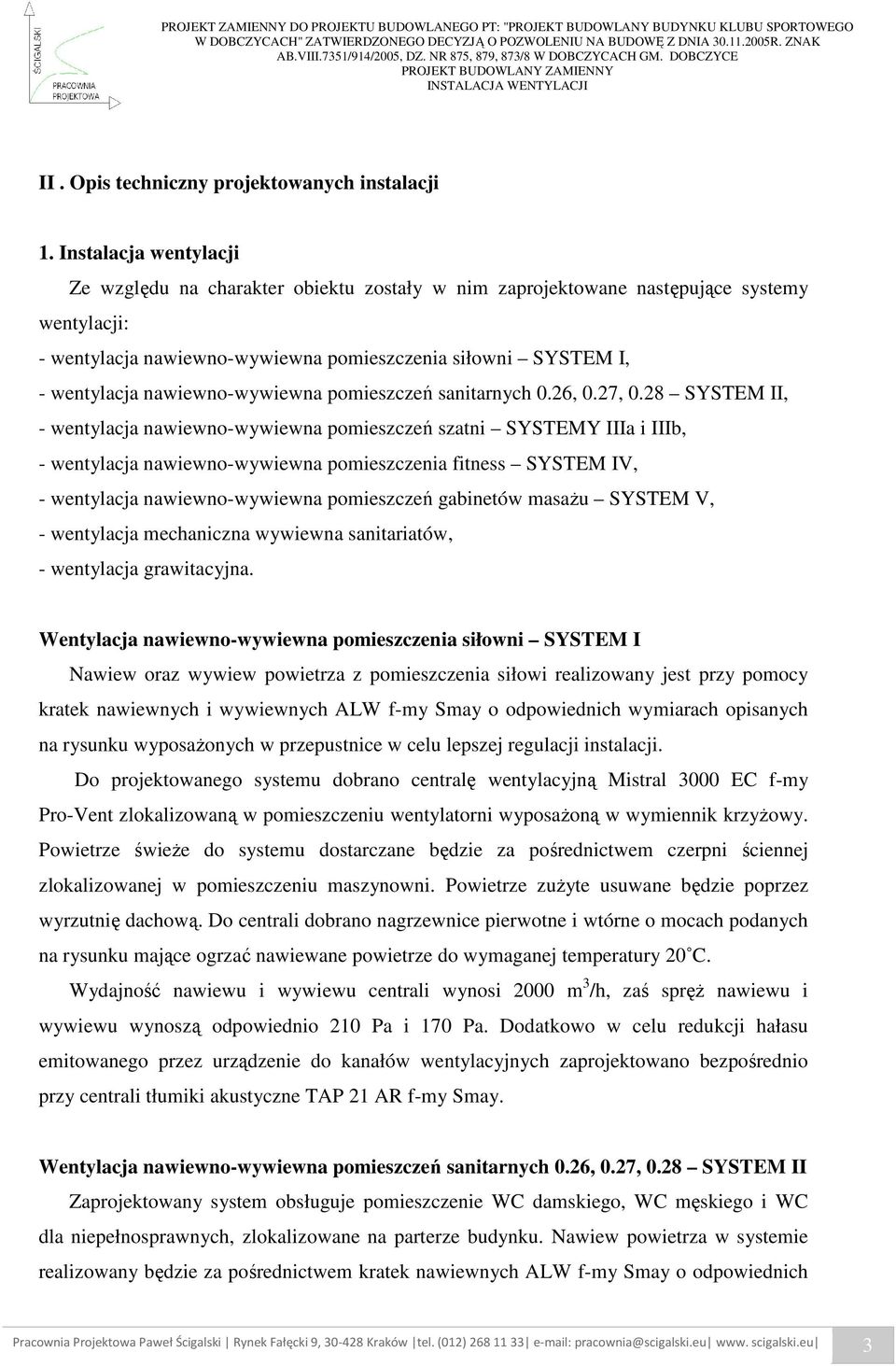 nawiewno-wywiewna pomieszczeń sanitarnych 0.26, 0.27, 0.