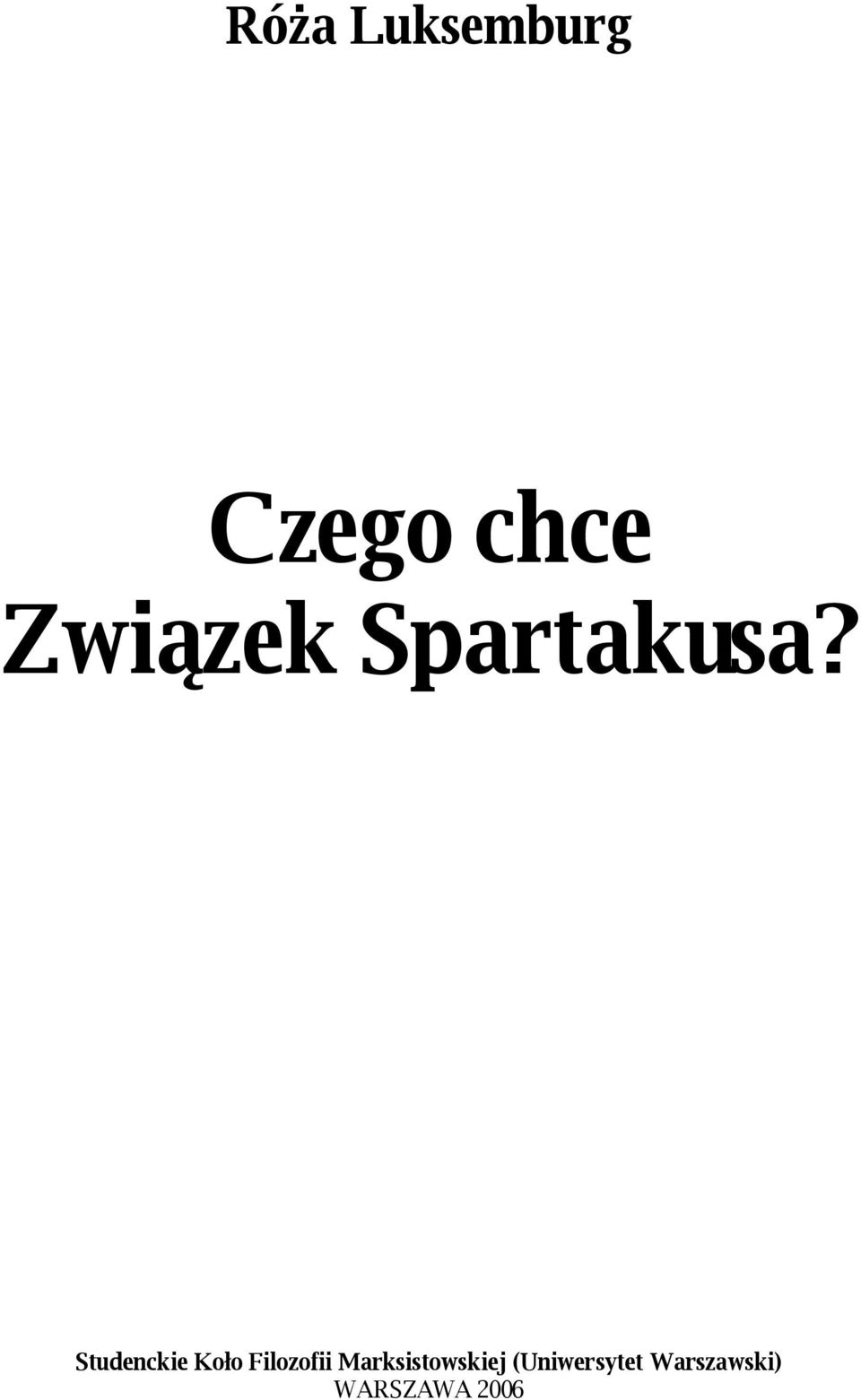 Studenckie Koło Filozofii