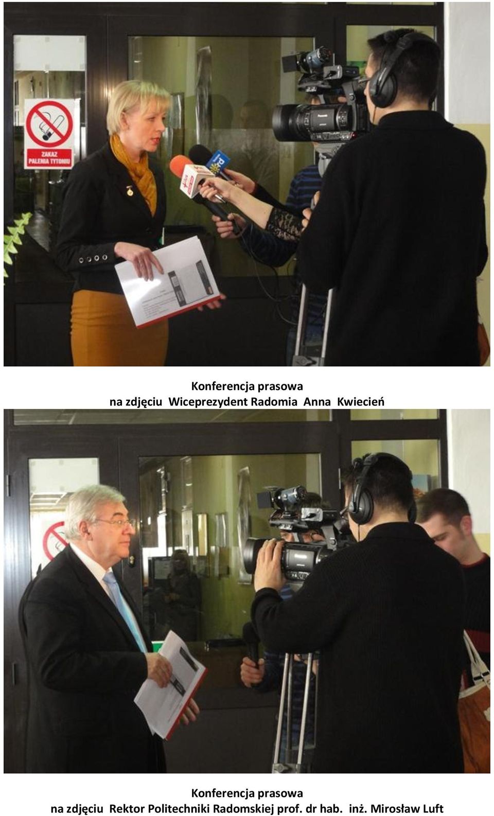 Rektor Politechniki Radomskiej prof.
