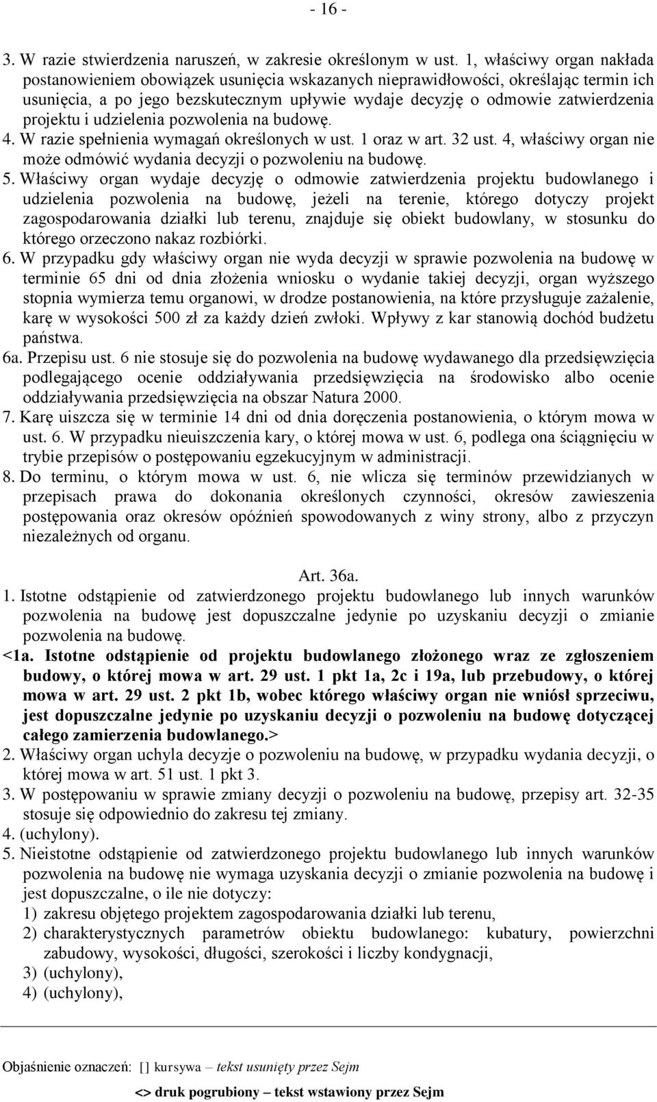 projektu i udzielenia pozwolenia na budowę. 4. W razie spełnienia wymagań określonych w ust. 1 oraz w art. 32 ust. 4, właściwy organ nie może odmówić wydania decyzji o pozwoleniu na budowę. 5.