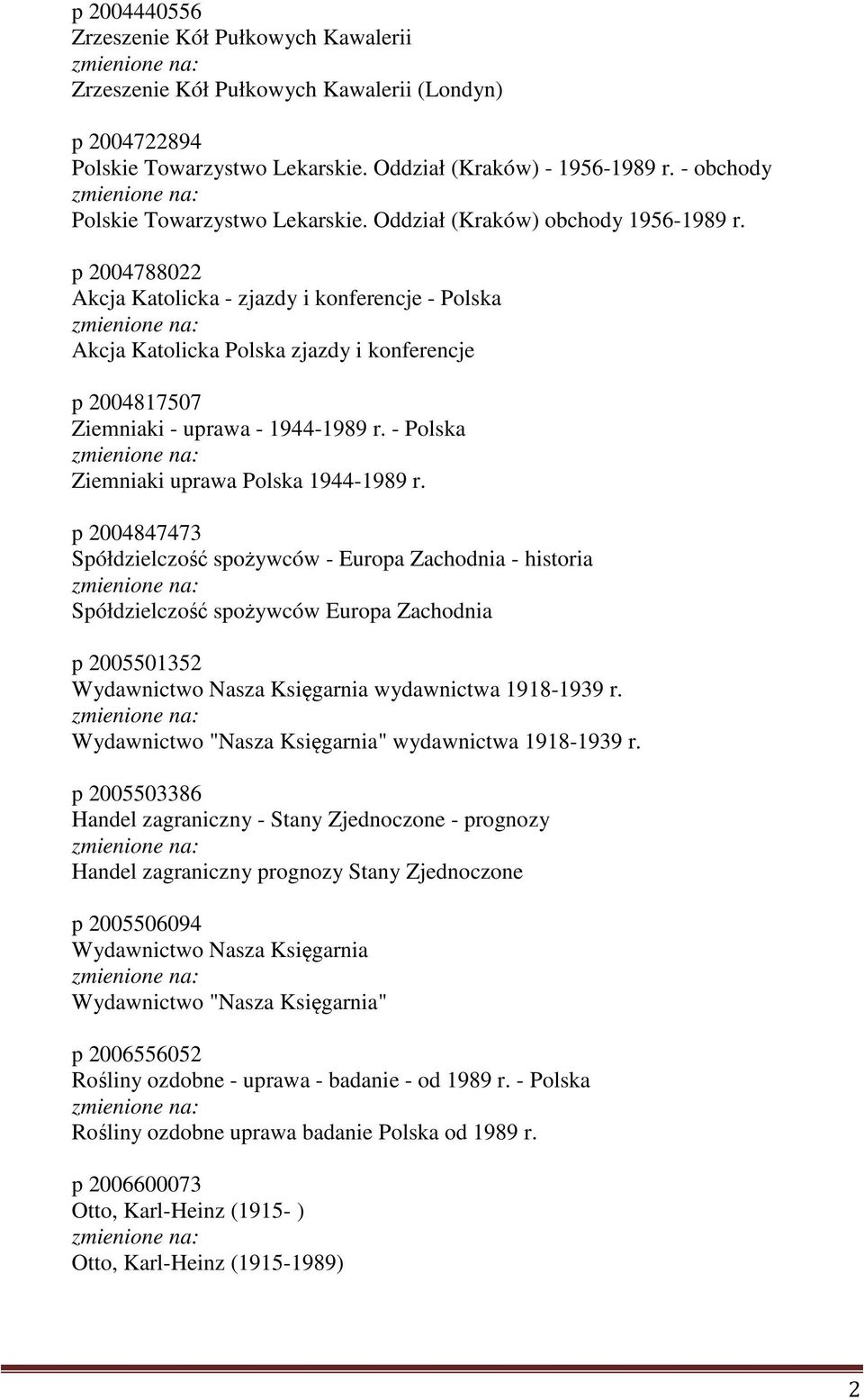 p 2004788022 Akcja Katolicka - zjazdy i konferencje - Polska Akcja Katolicka Polska zjazdy i konferencje p 2004817507 Ziemniaki - uprawa - 1944-1989 r. - Polska Ziemniaki uprawa Polska 1944-1989 r.