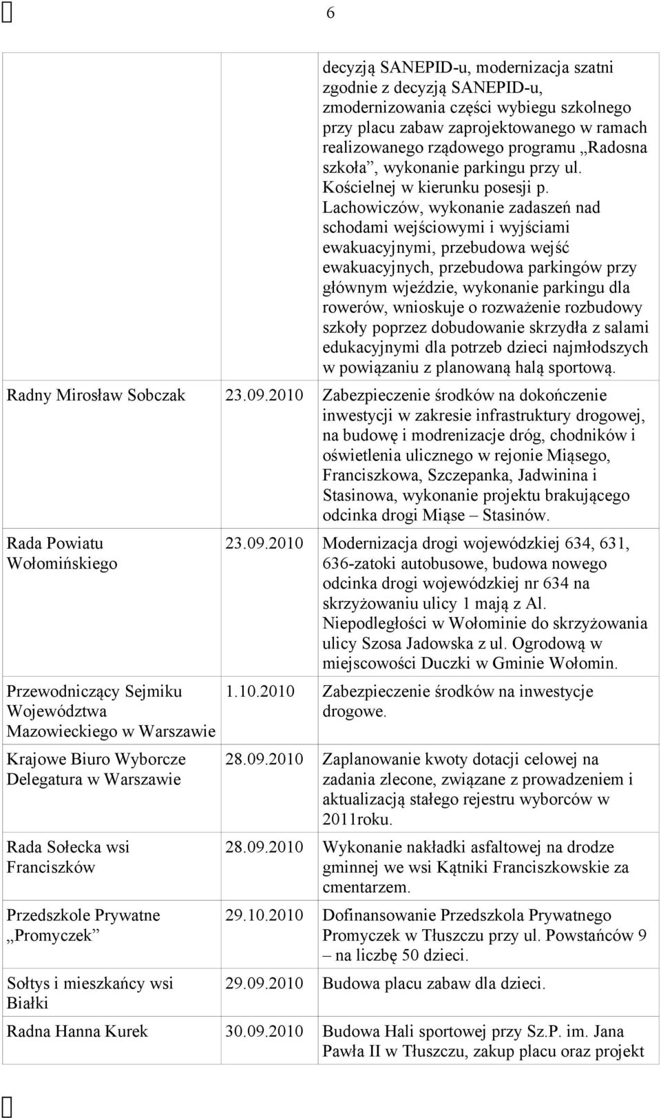 Lachowiczów, wykonanie zadaszeń nad schodami wejściowymi i wyjściami ewakuacyjnymi, przebudowa wejść ewakuacyjnych, przebudowa parkingów przy głównym wjeździe, wykonanie parkingu dla rowerów,