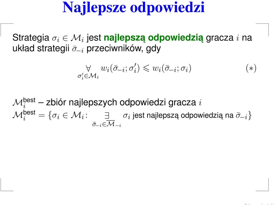 w ( σ ;σ ) w ( σ ;σ ) ( ) M best M best zbór