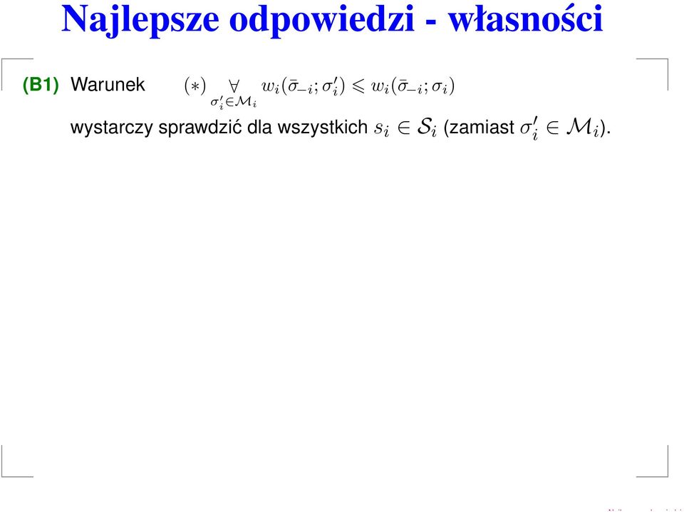 ) w ( σ ;σ ) wystarczy