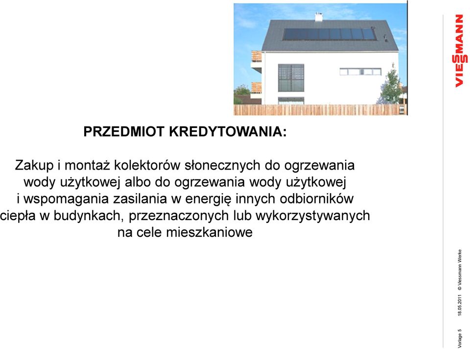 użytkowej i wspomagania zasilania w energię innych odbiorników