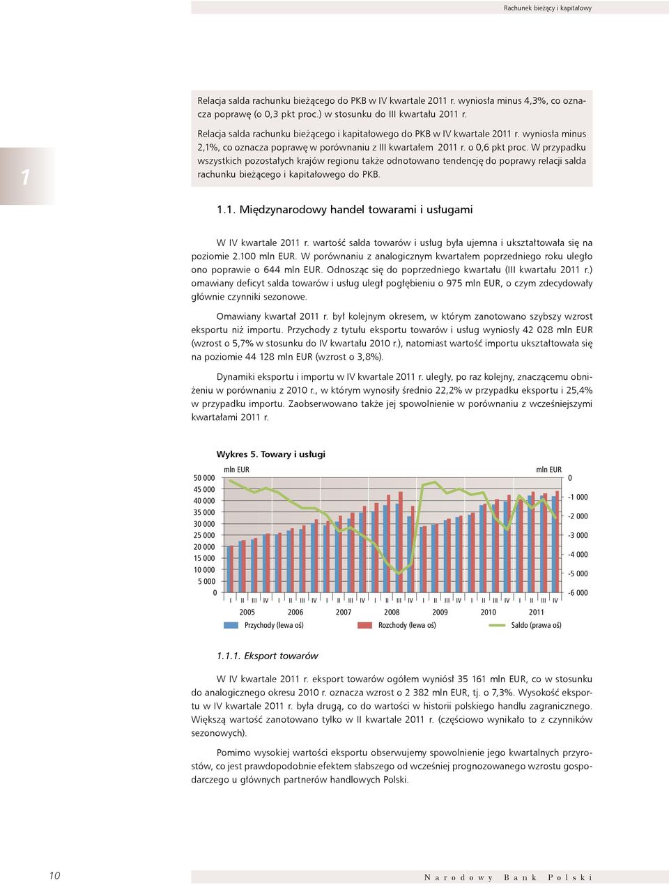 W przypadku wszystkich pozostałych krajów regionu także odnotowano tendencję do poprawy relacji salda rachunku bieżącego i kapitałowego do PkB. 1.