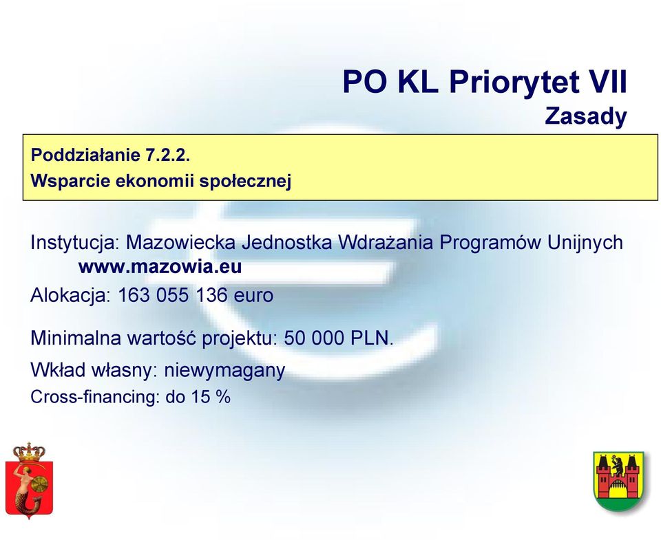 Wdrażania Programów Unijnych www.mazowia.