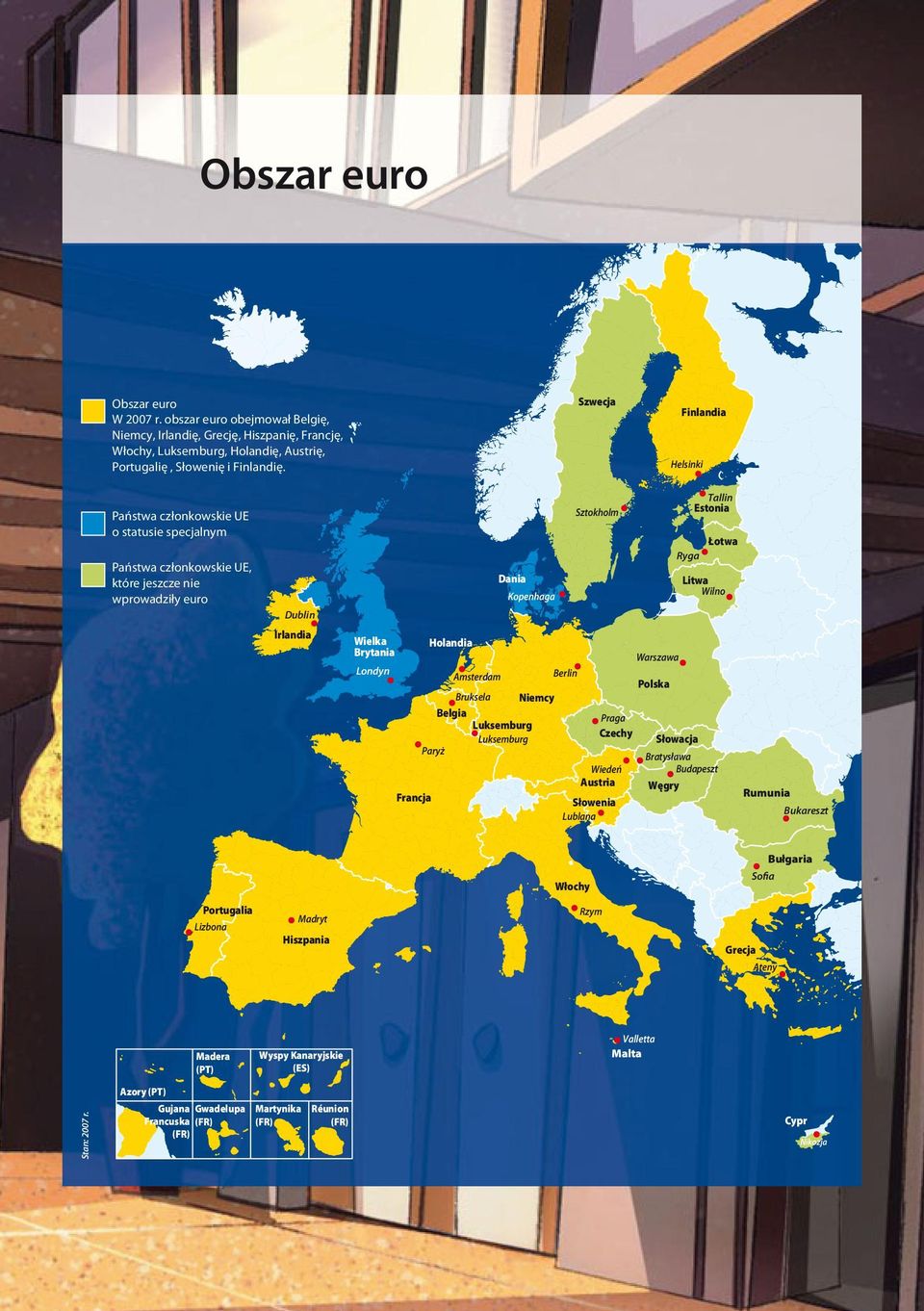 Dania Kopenhaga Bruksela Niemcy Belgia Luksemburg Luksemburg Paryż Berlin Sztokholm Praga Czechy Wiedeń Austria Słowenia Lublana Warszawa Polska Tallin Estonia Łotwa Ryga Słowacja Litwa Wilno