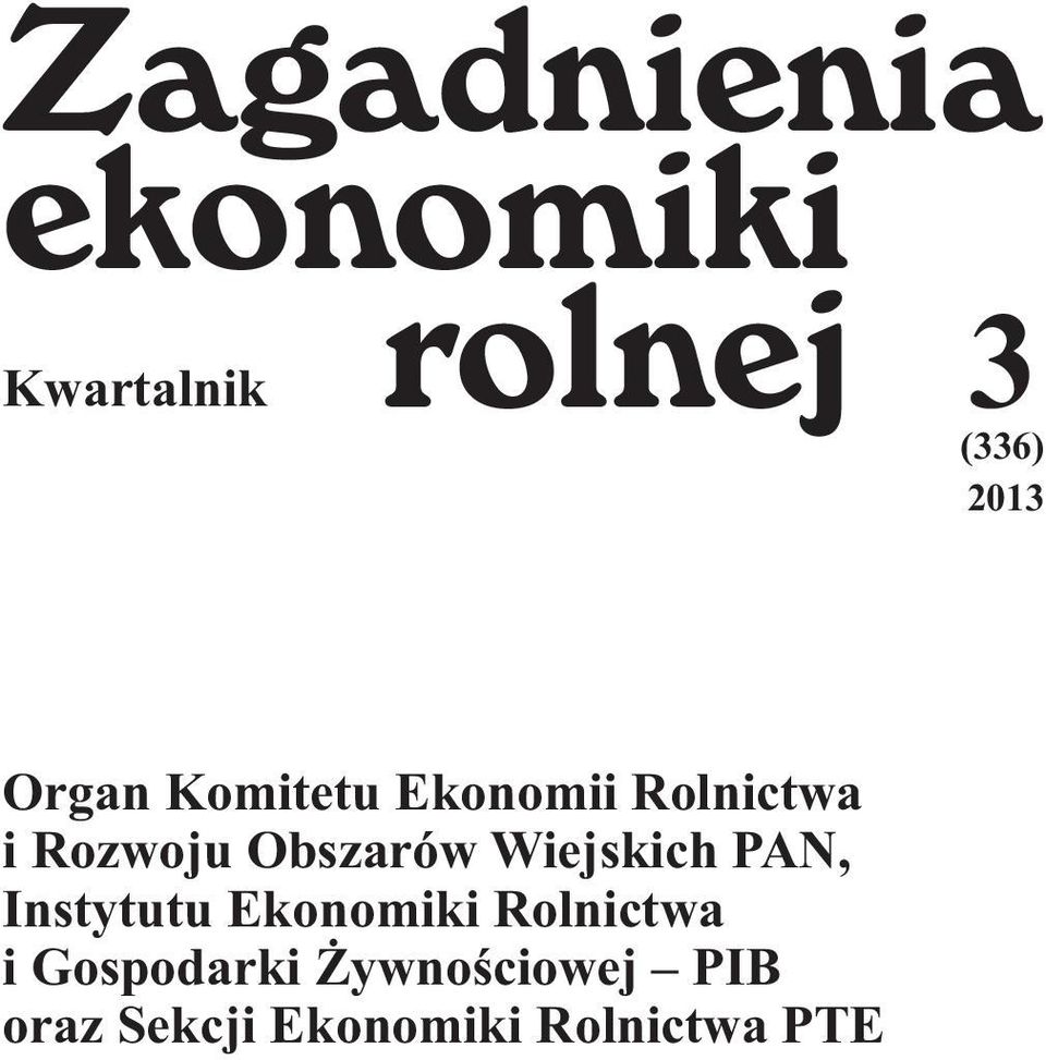 Rozwoju Obszarów Wiejskich PAN, Instytutu