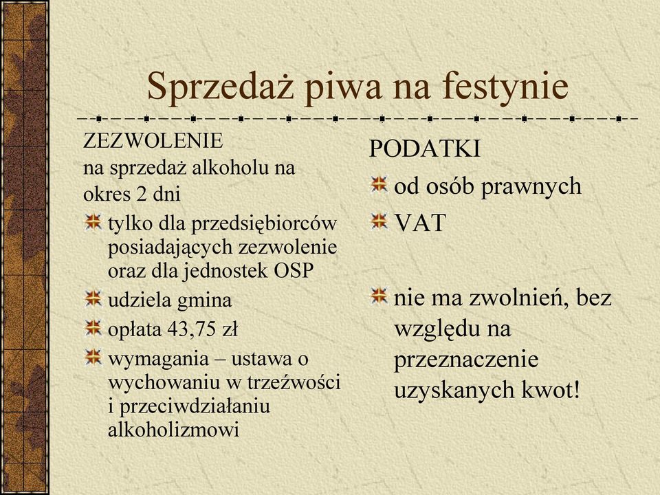 43,75 zł wymagania ustawa o wychowaniu w trzeźwości i przeciwdziałaniu alkoholizmowi