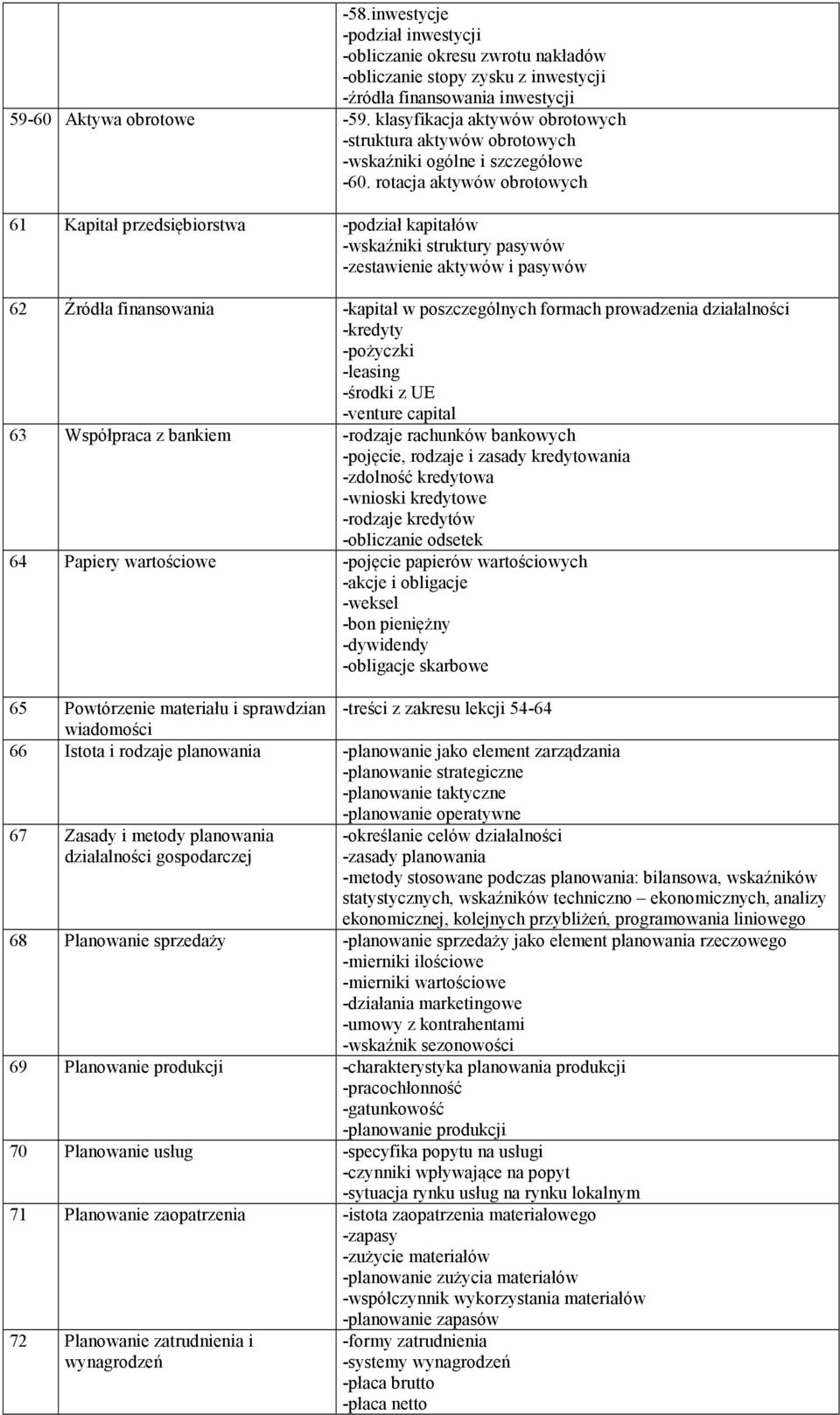 rotacja aktywów obrotowych 61 Kapitał przedsiębiorstwa -podział kapitałów -wskaźniki struktury pasywów -zestawienie aktywów i pasywów 62 Źródła finansowania -kapitał w poszczególnych formach