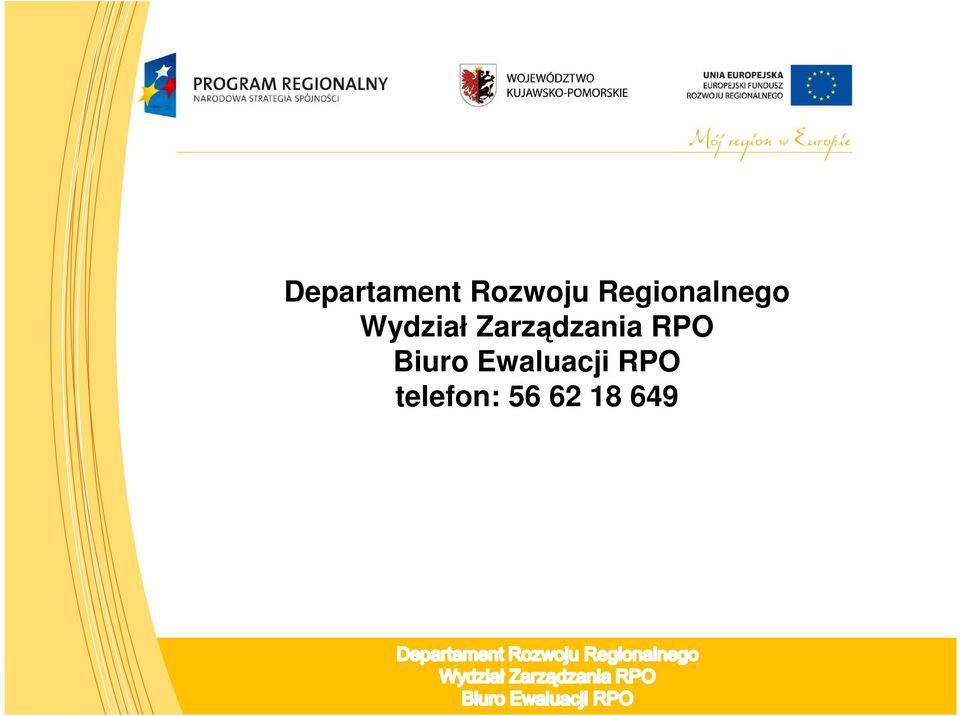 Zarządzania RPO Biuro