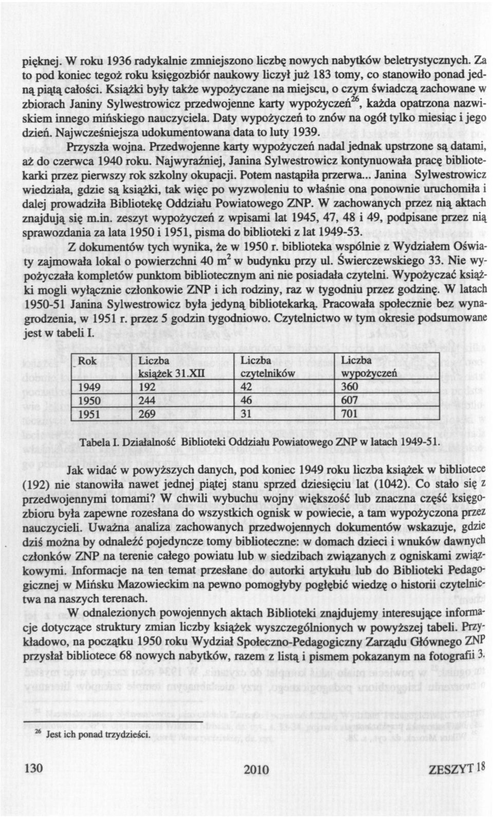 Daty wypożyczeń to znów na ogół tylko mesąc jego dzeń. Najwcześnejsza udokumentowana data to luty 1939. Przyszła wojna.