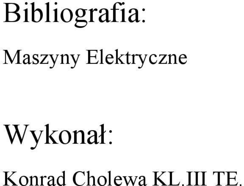 Elektryczne