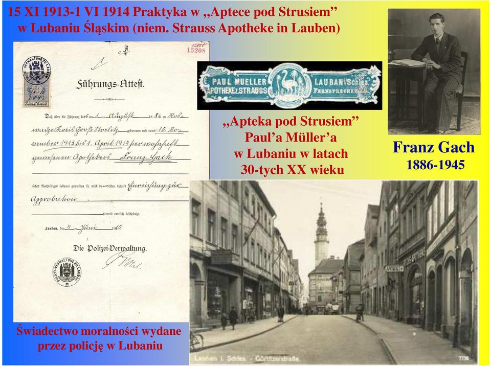 Strauss Apotheke in Lauben) Apteka pod Strusiem Paul a