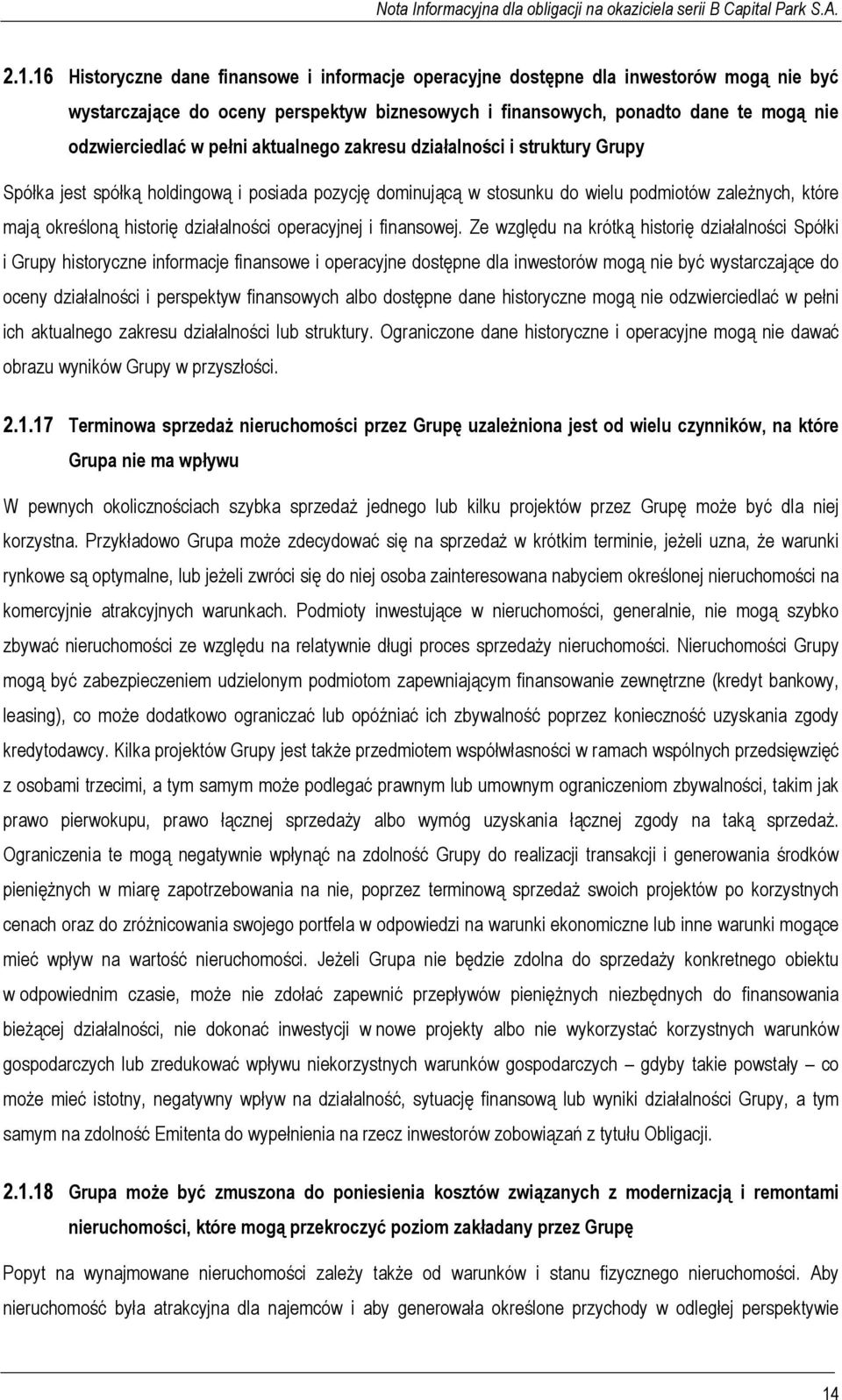 operacyjnej i finansowej.