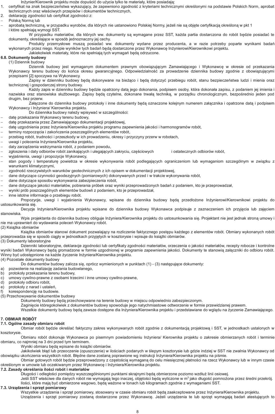 technicznych, 2.