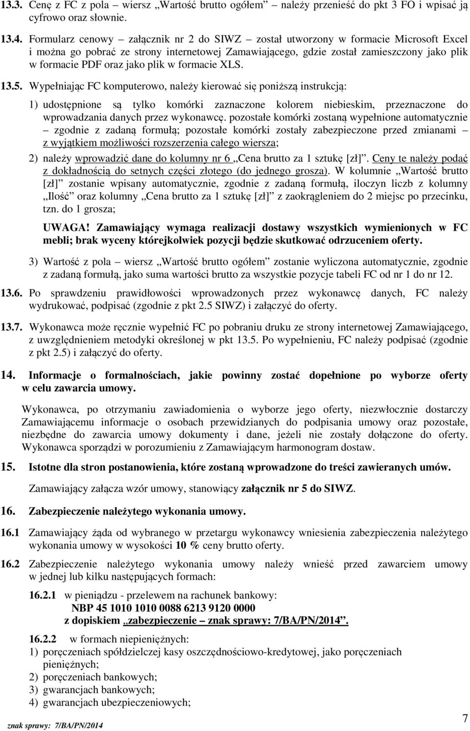 jako plik w formacie XLS. 13.5.
