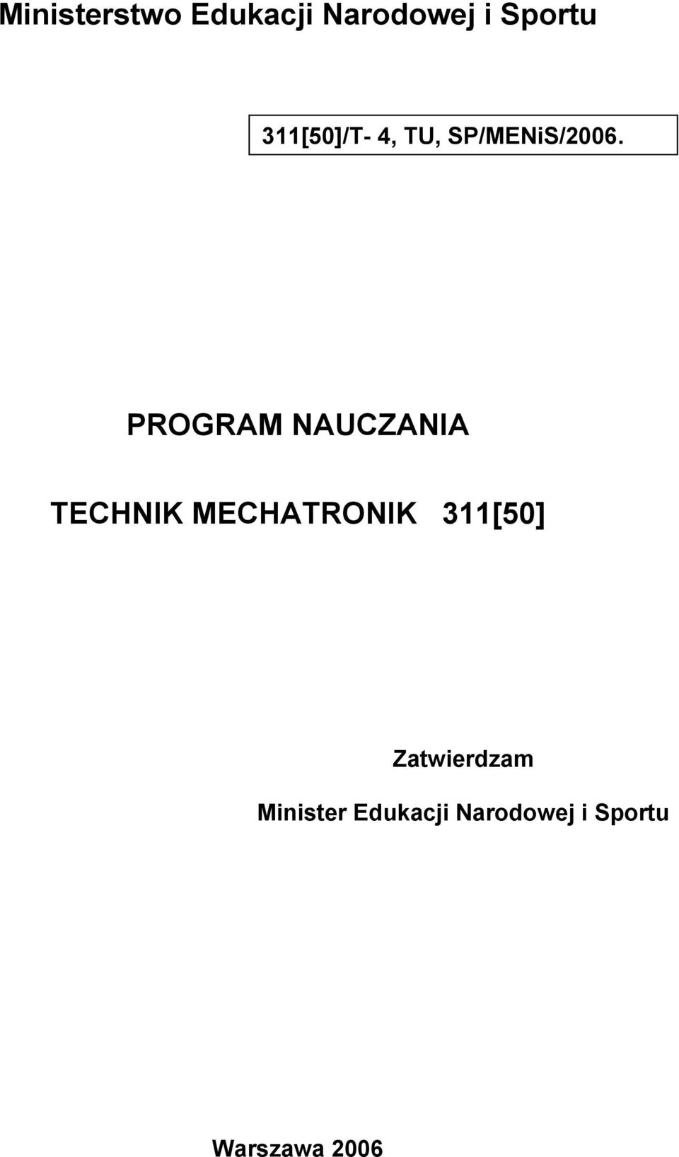 PROGRAM NAUCZANIA TECHNIK MECHATRONIK 311[50]