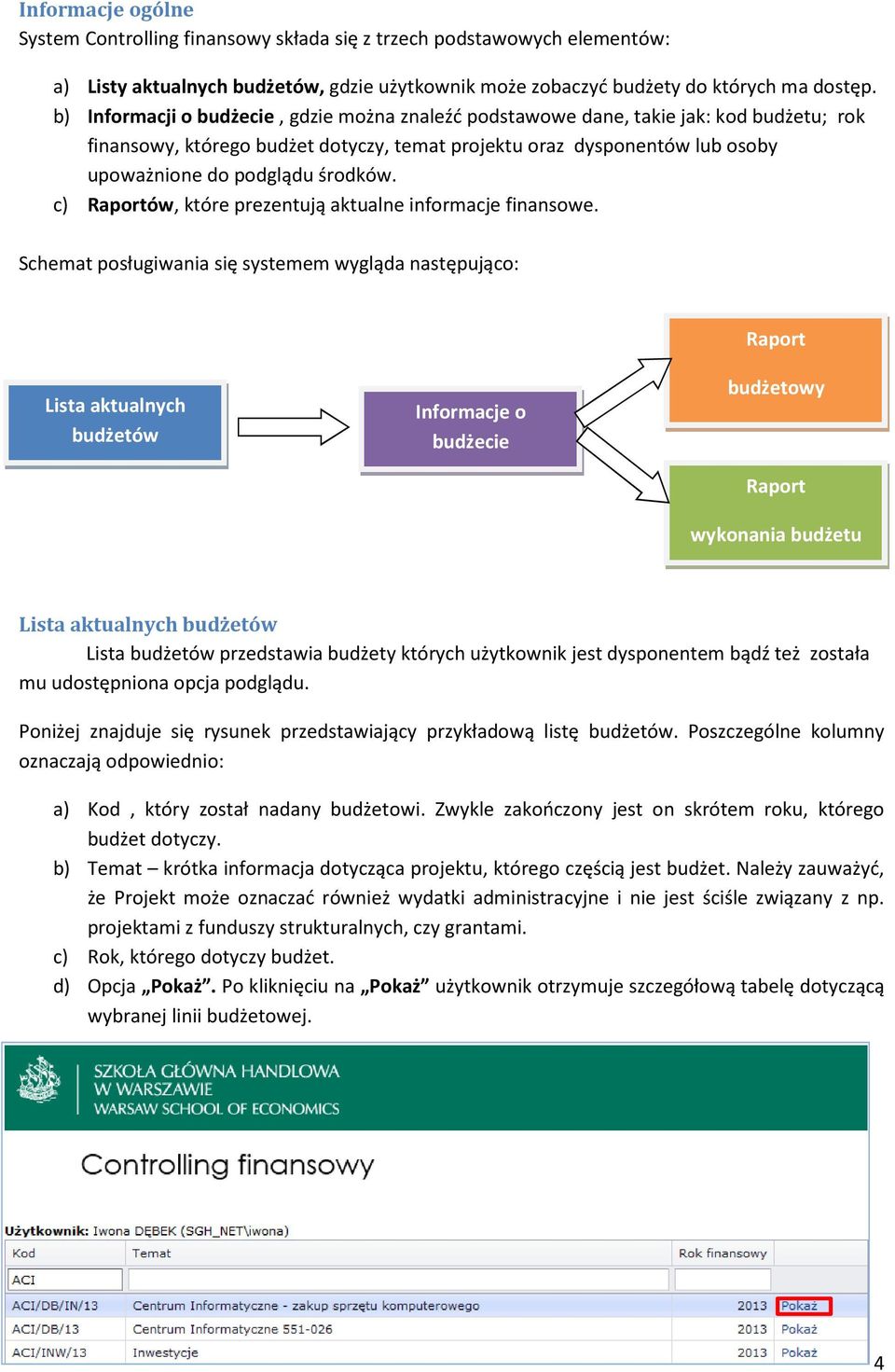 c) Raportów, które prezentują aktualne informacje finansowe.
