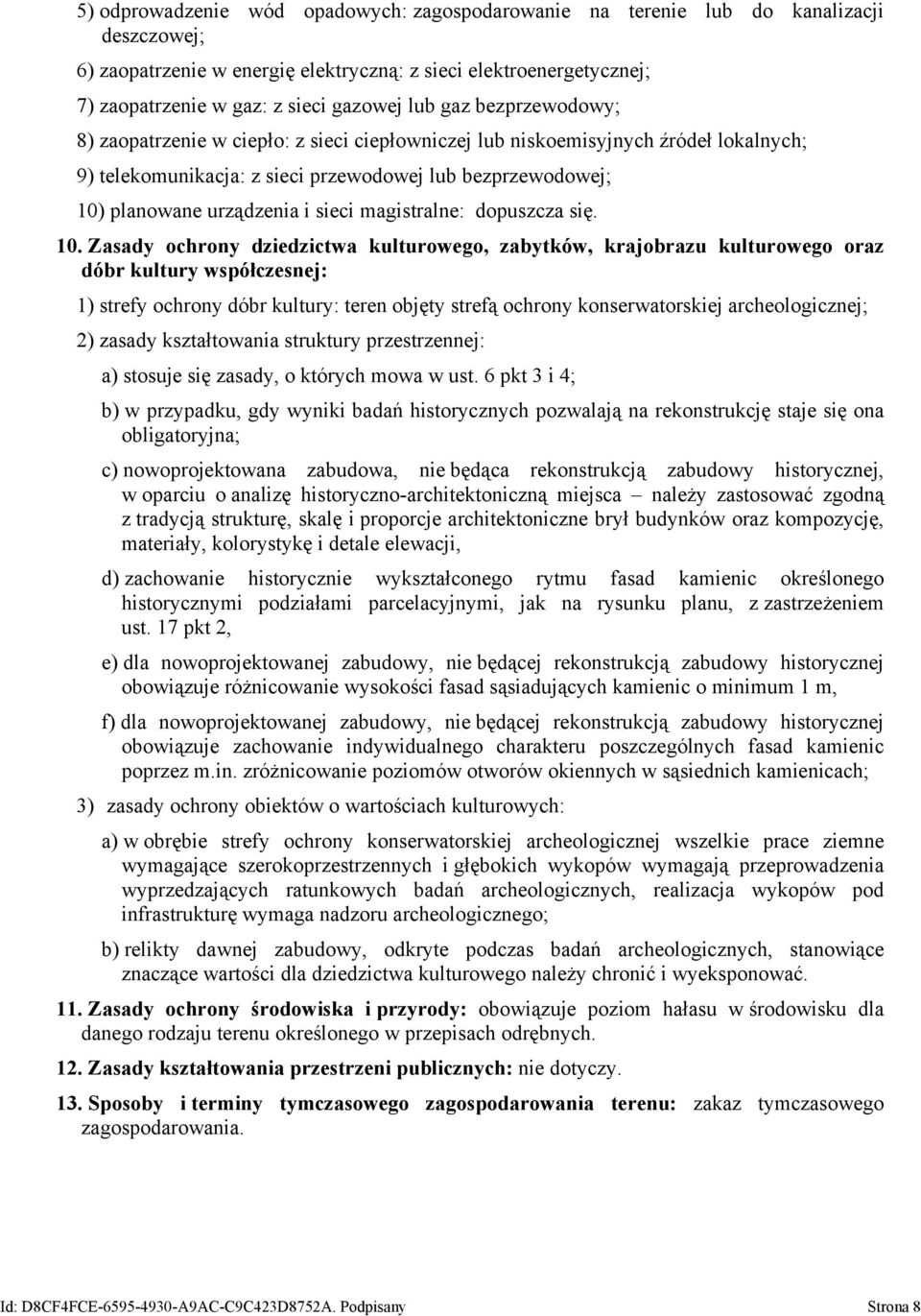 sieci magistralne: dopuszcza się. 10.