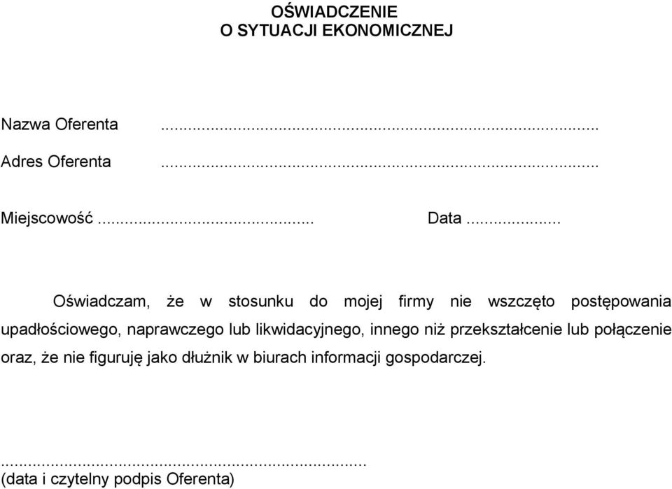 lub likwidacyjnego, innego niż przekształcenie lub połączenie