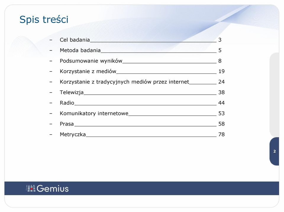 Korzystanie z tradycyjnych mediów przez