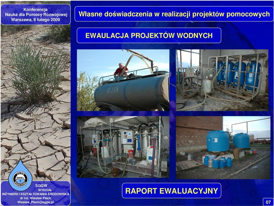 projektów pomocowych