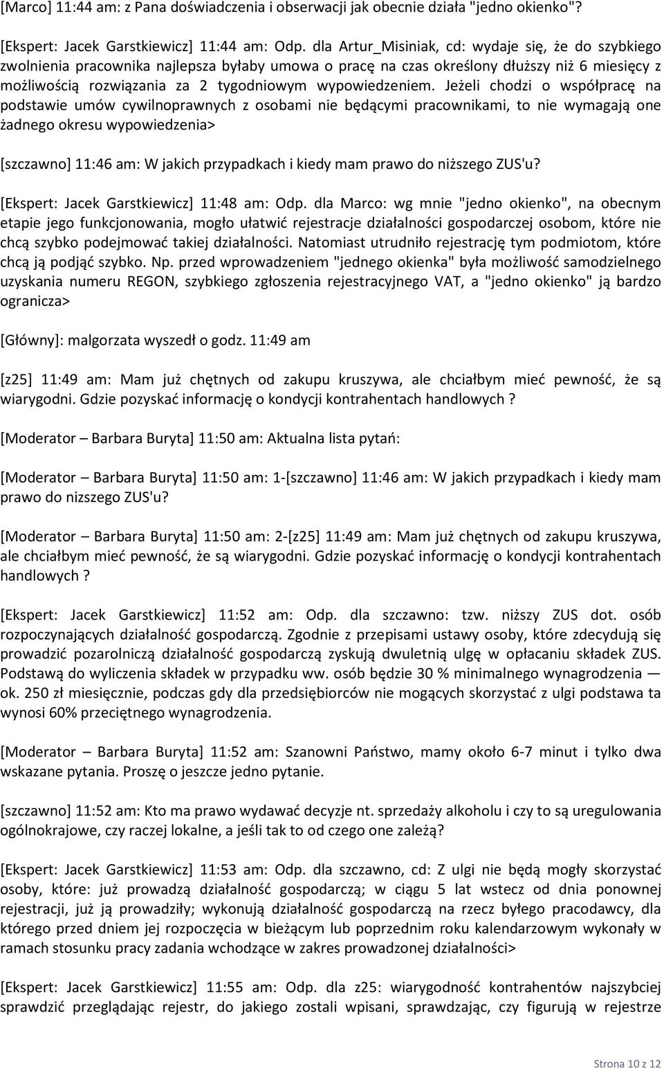 wypowiedzeniem.