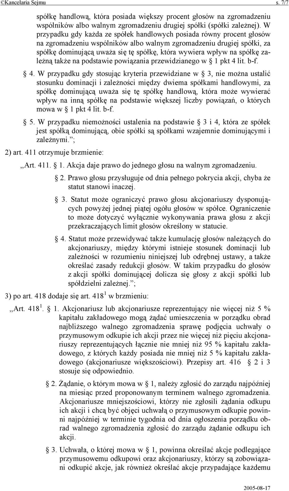 wpływ na spółkę zależną także na podstawie powiązania przewidzianego w 1 pkt 4 