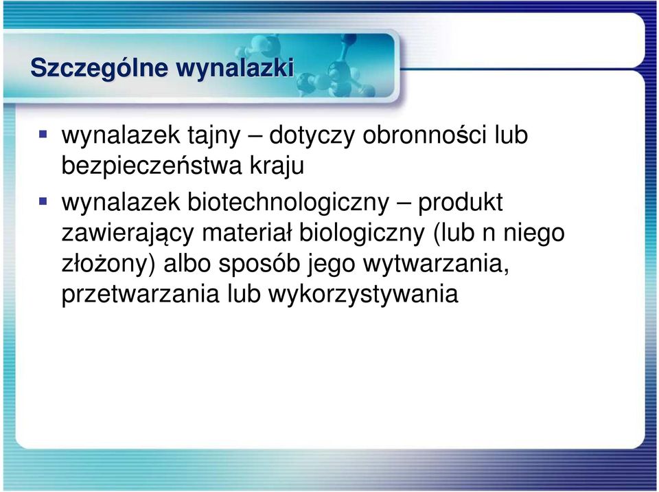 produkt zawierający materiał biologiczny (lub n niego