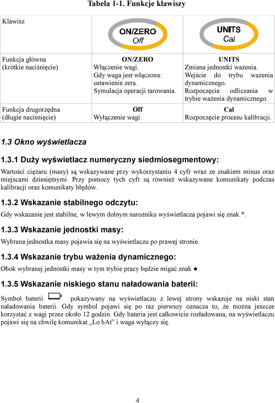 Cal Rozpoczęcie procesu kalibracji. 1.3 