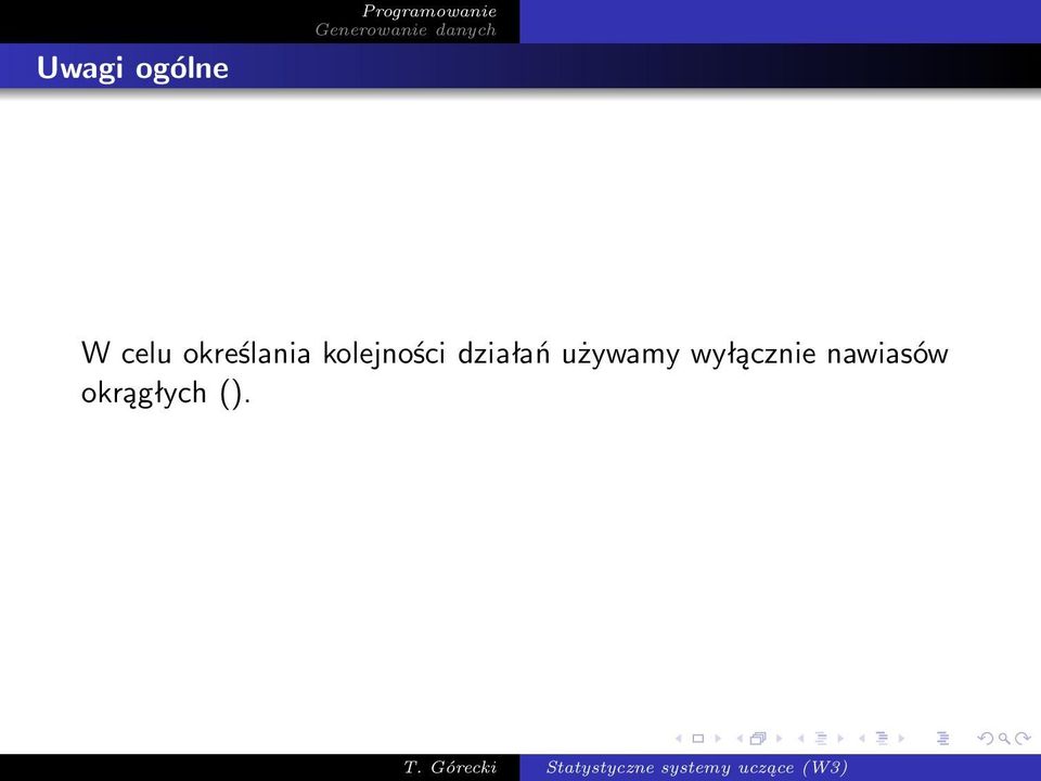działań używamy