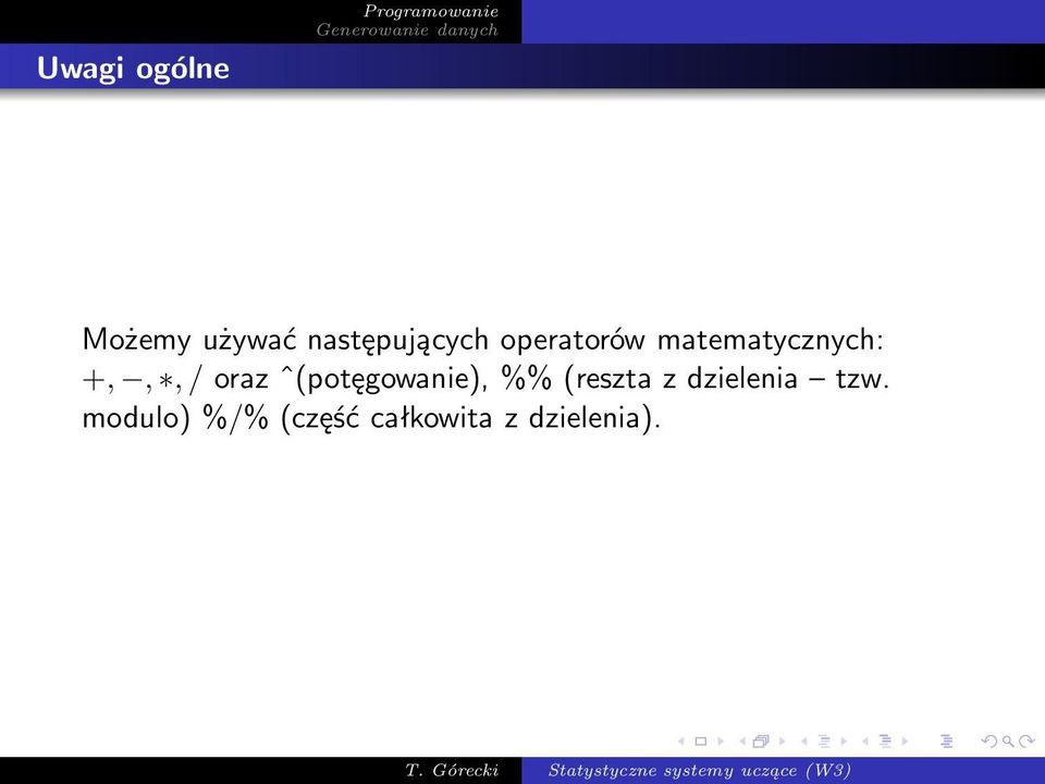 matematycznych: