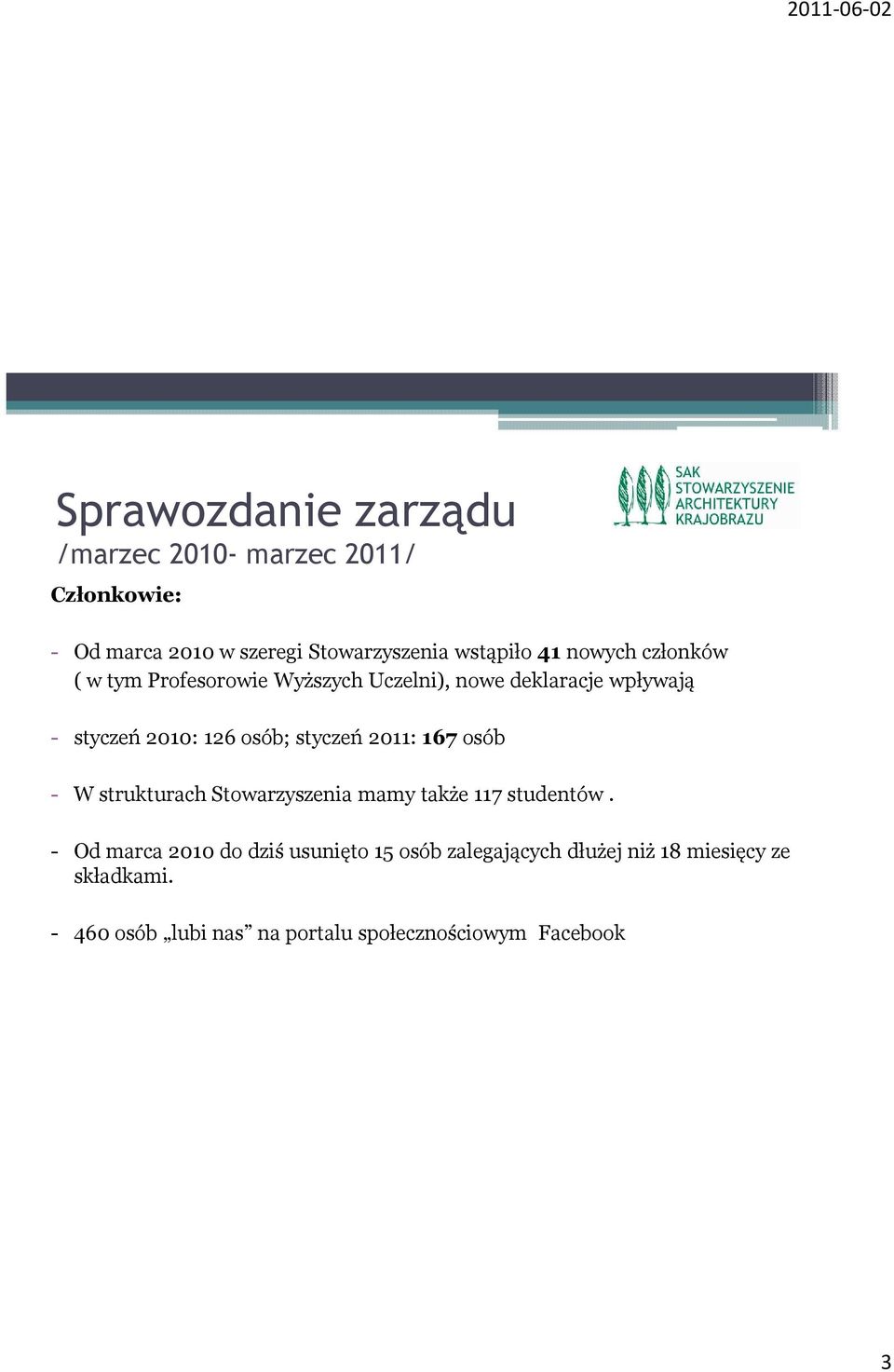osób - W strukturach Stowarzyszenia mamy także 117 studentów.