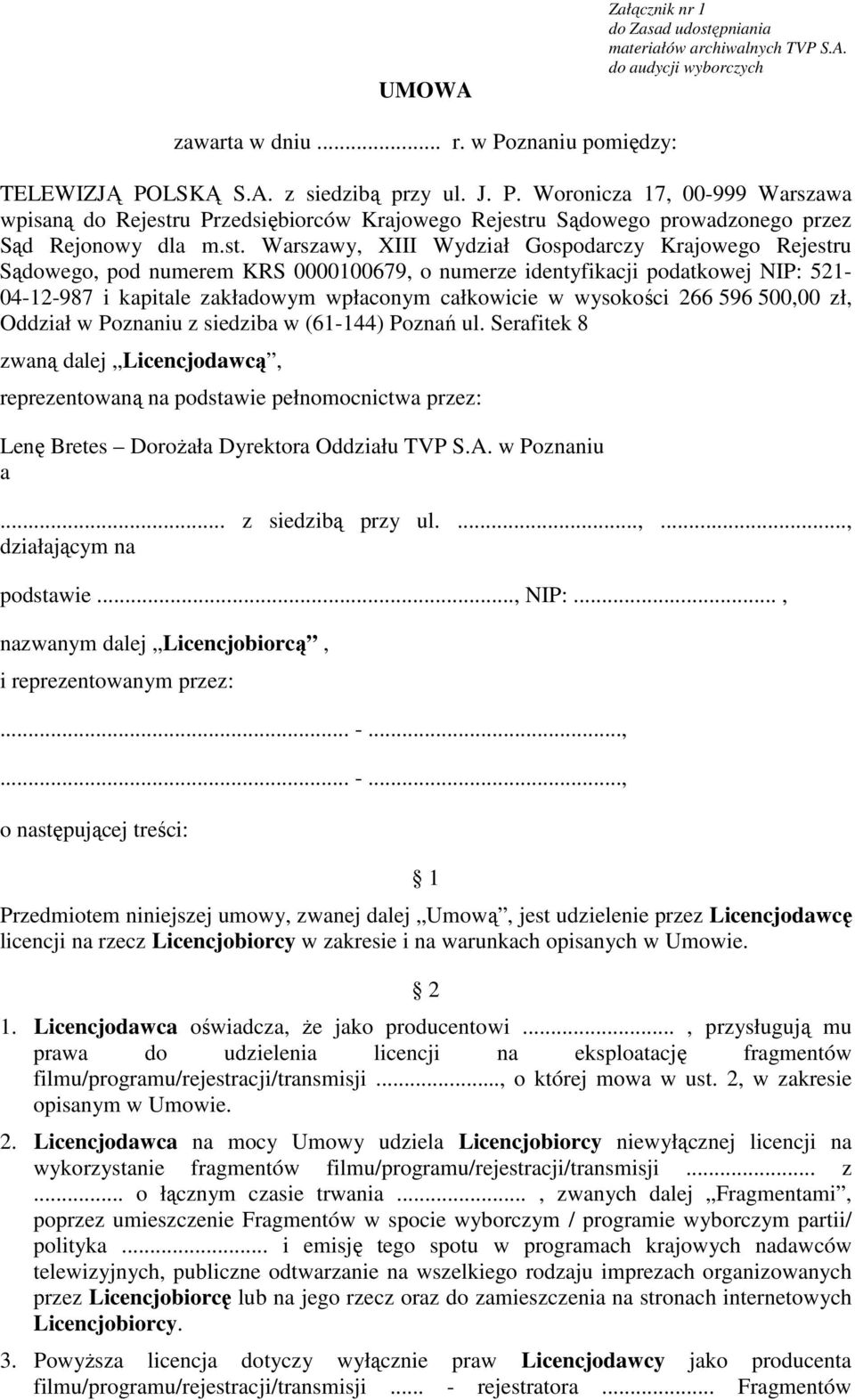 u Przedsiębiorców Krajowego Rejestr
